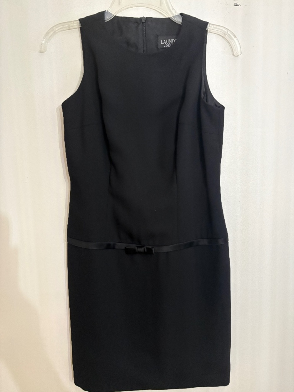 Vintage 1995 LAUNDRY by SHELLI SEGAL Little Black Dress with Bow - Size 2